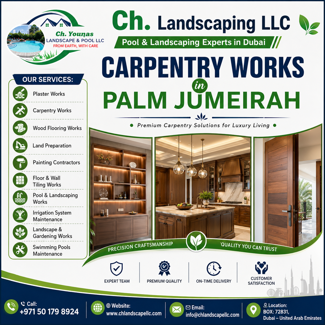 carpentry works in palm jumeirah