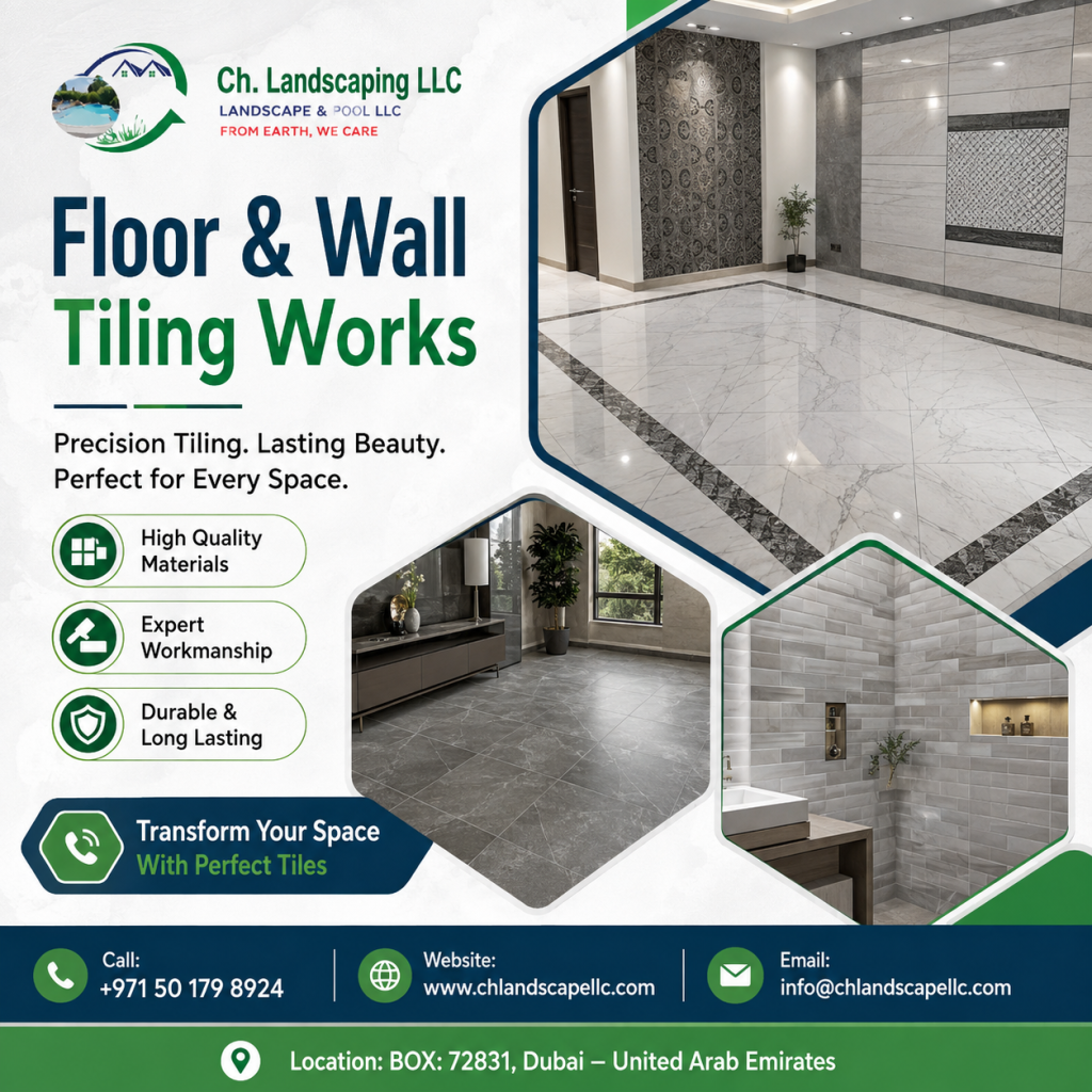 floor & wall tiling works