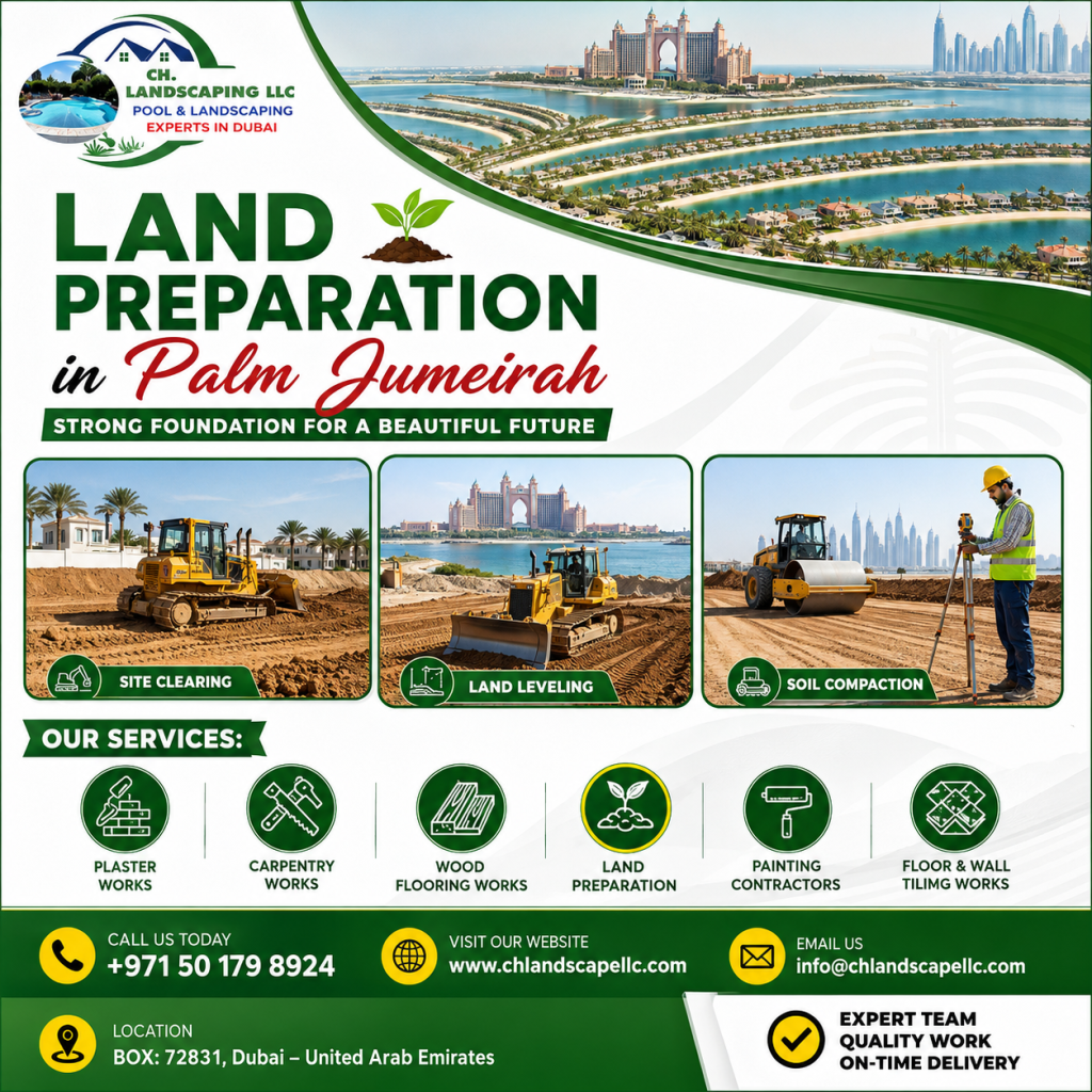 Land Preparation in Palm Jumeirah land preparation in palm jumeirah
