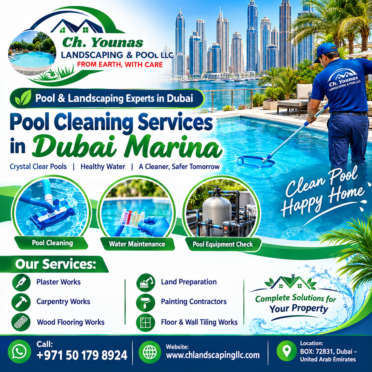 pool cleaning services in dubai marina