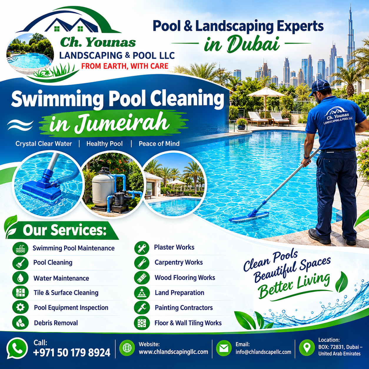 Swimming Pool Cleaning in Jumeirah swimming pool cleaning in jumeirah