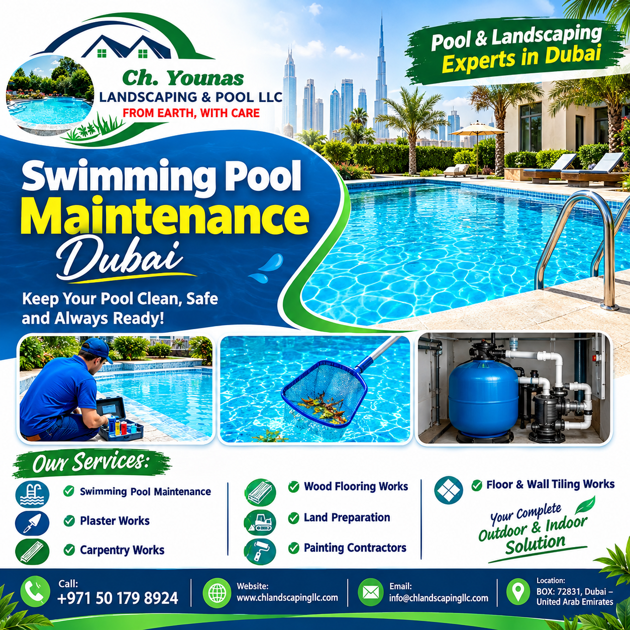 swimming pool maintenance dubai