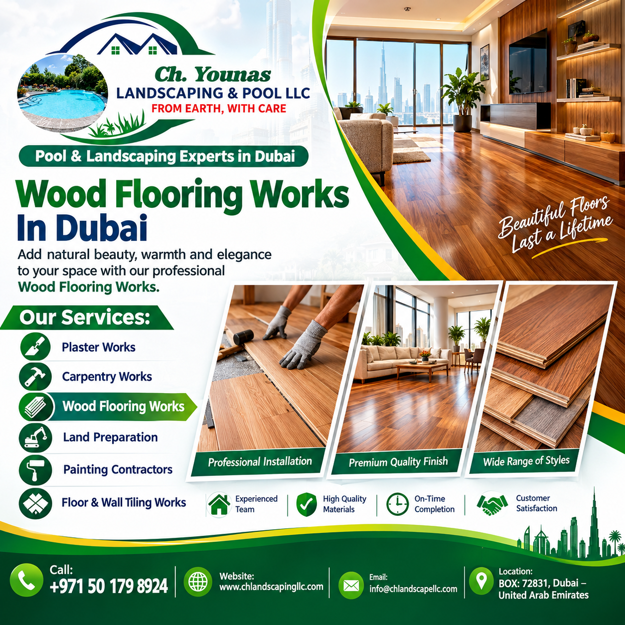 wood flooring works in dubai